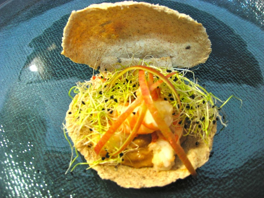  Concha de marisco y vegetales