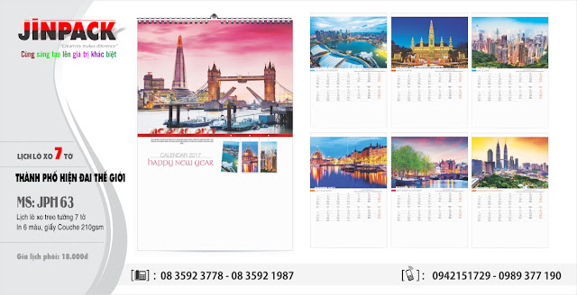 Mẫu lịch tết Phong Cảnh, mẫu lịch phong cảnh thế giới 2017 - 9