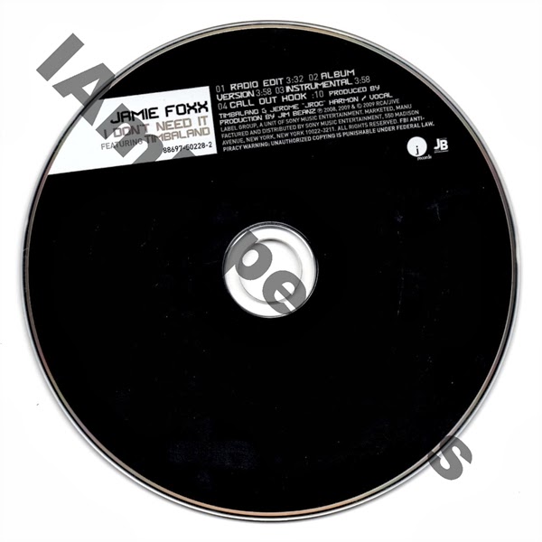 iAmDopeBeats Catalog Jamie Foxx I Don't Need It [Promo CD Single]