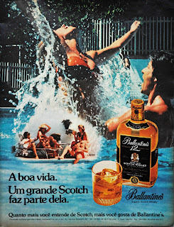 propaganda whisky Balantines - 1978.  os anos 70; propaganda na década de 70; Brazil in the 70s, história anos 70; Oswaldo Hernandez;