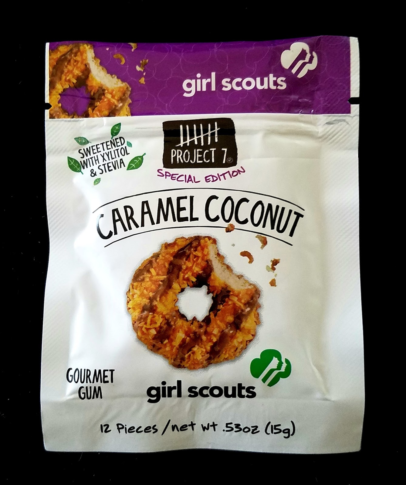 Obsessive Sweets Project 7 Girl Scout Cookies Caramel Coconut Gum