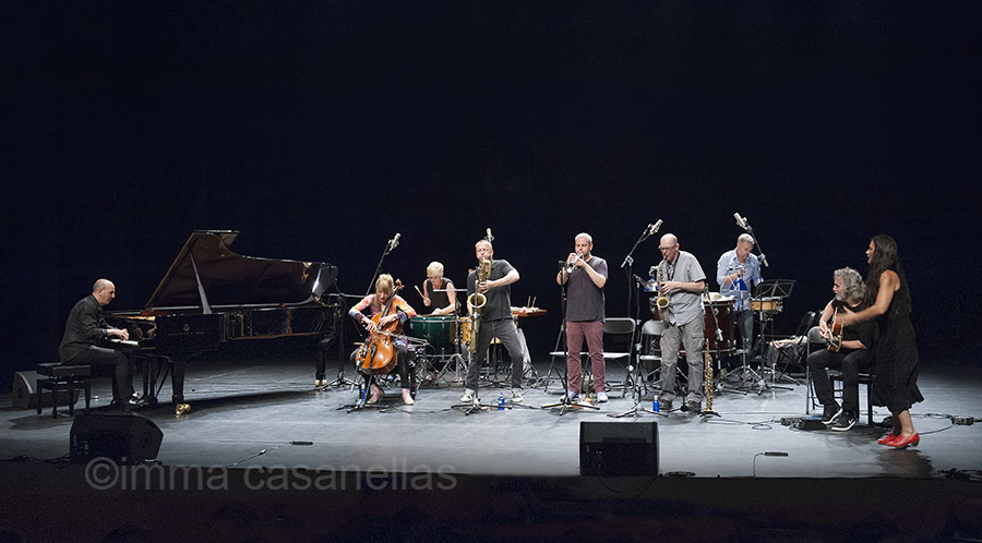 Agustí Fernández Celebration Ensemble amb Sònia Sánchez, Mercat de les Flors, Sala Ovidi Montllor, Barcelona 20-7-2015