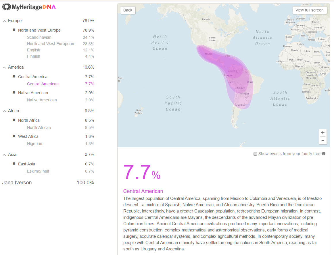 Jana's Genealogy and Family History Blog My DNA Ethnicity Estimate