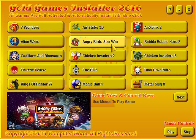 لعشاق الالعاب 36 لعبة علي اسطوانة Gold Games installer 2016 بحجم صغير تعمل علي كل الاجهزة
