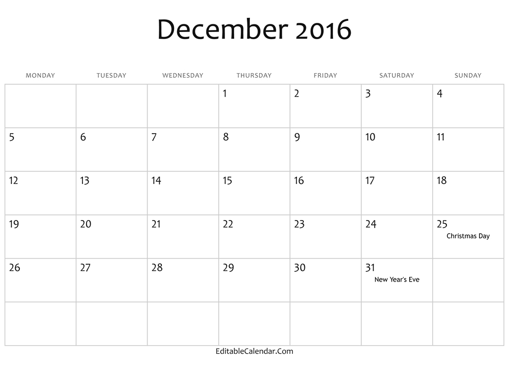 Calendar Template For 2016 from 3.bp.blogspot.com