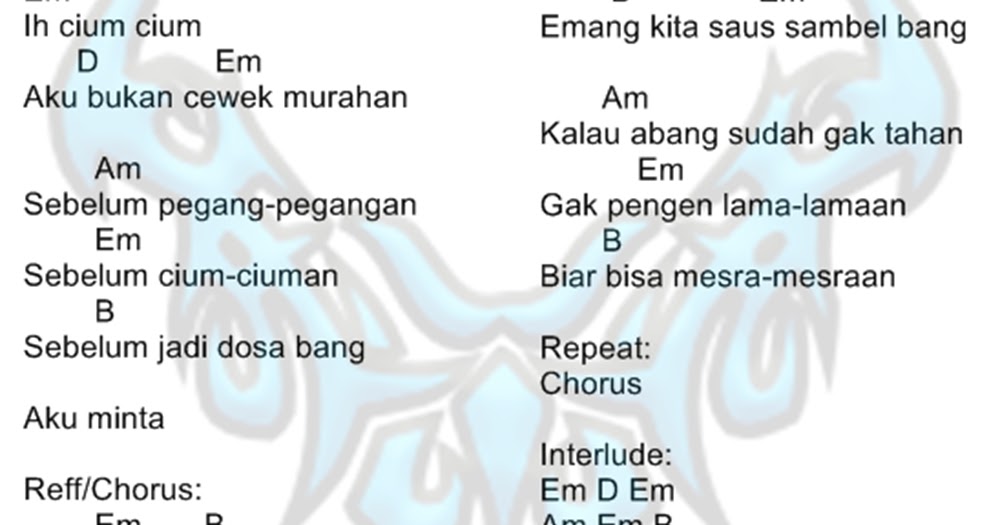 Kunci Gitar Bondan Prakoso Bunga
