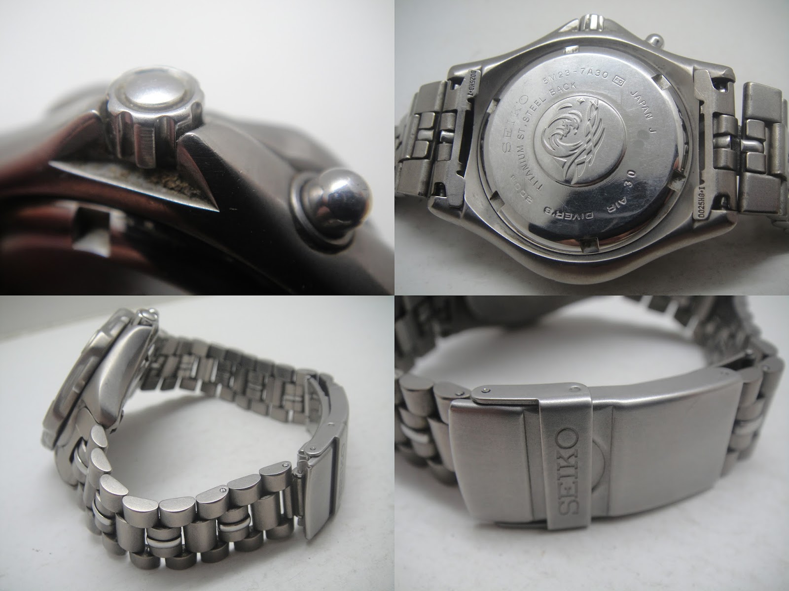 Antique Watch Bar: SEIKO AGS SCUBA 200M TITANIUM 5M23-7A30 SAGS02 (SOLD)
