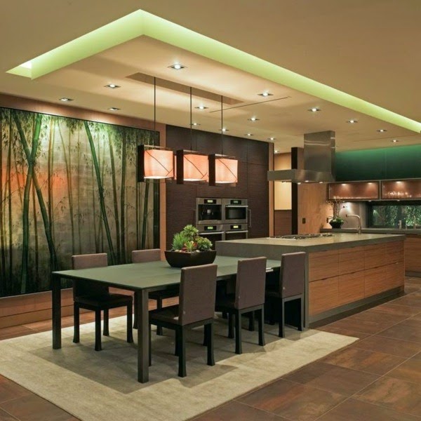 Cool recessed for a special effect in the interior design