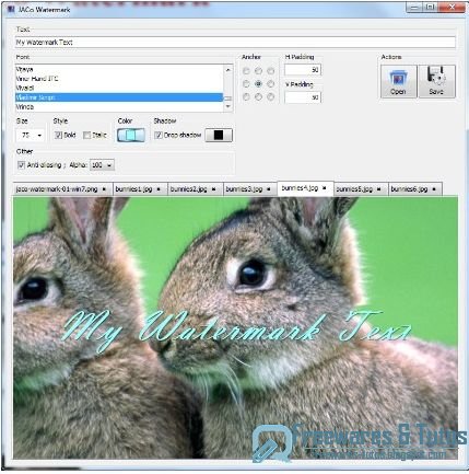 JACo Watermark : un logiciel gratuit pour protéger vos photos avec un filigrane