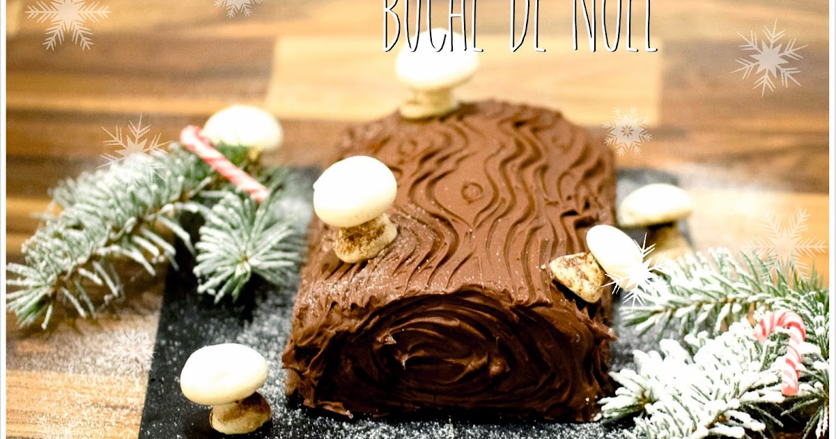 Melina&amp;#39;s Rezeptearchiv: Bûche de noel - Weihnachtliche Biskuitrolle mit ...