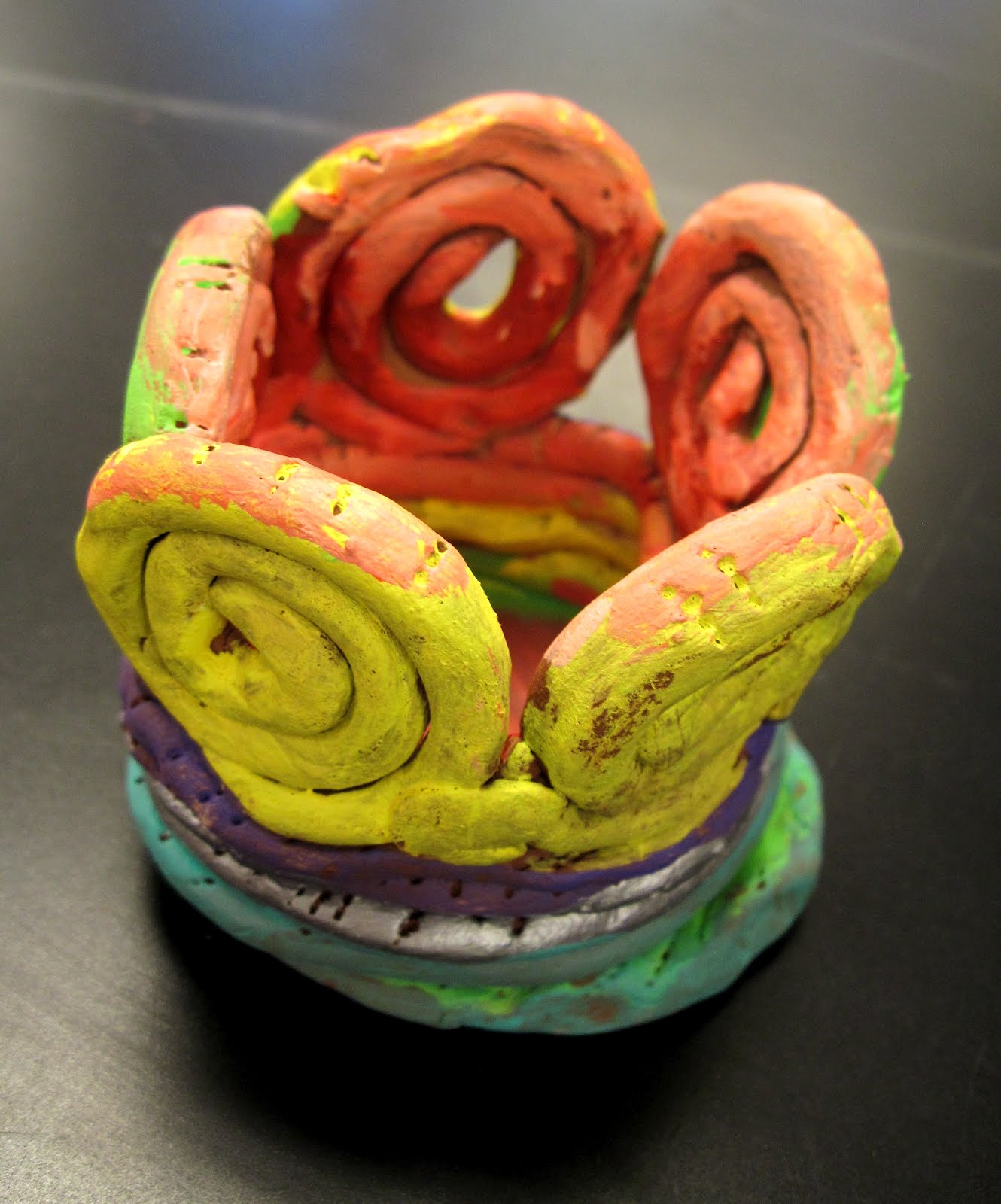 There's a Dragon in my Art Room Coil pots with air dry clay