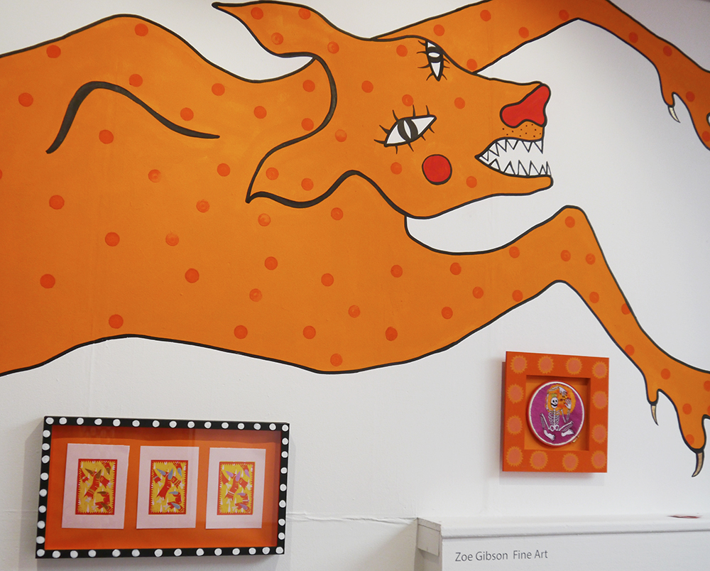 Top 5 from DJCAD Degree Show 2017: Zoe Gibson Degree Show, Art School, Dundee Degree show, art exhibition, DJCAD Degree Show 2017, Duncan of Jordanstone College of Art and Design, colourful mural, animal mural, Zoe Gibson, Fine Art