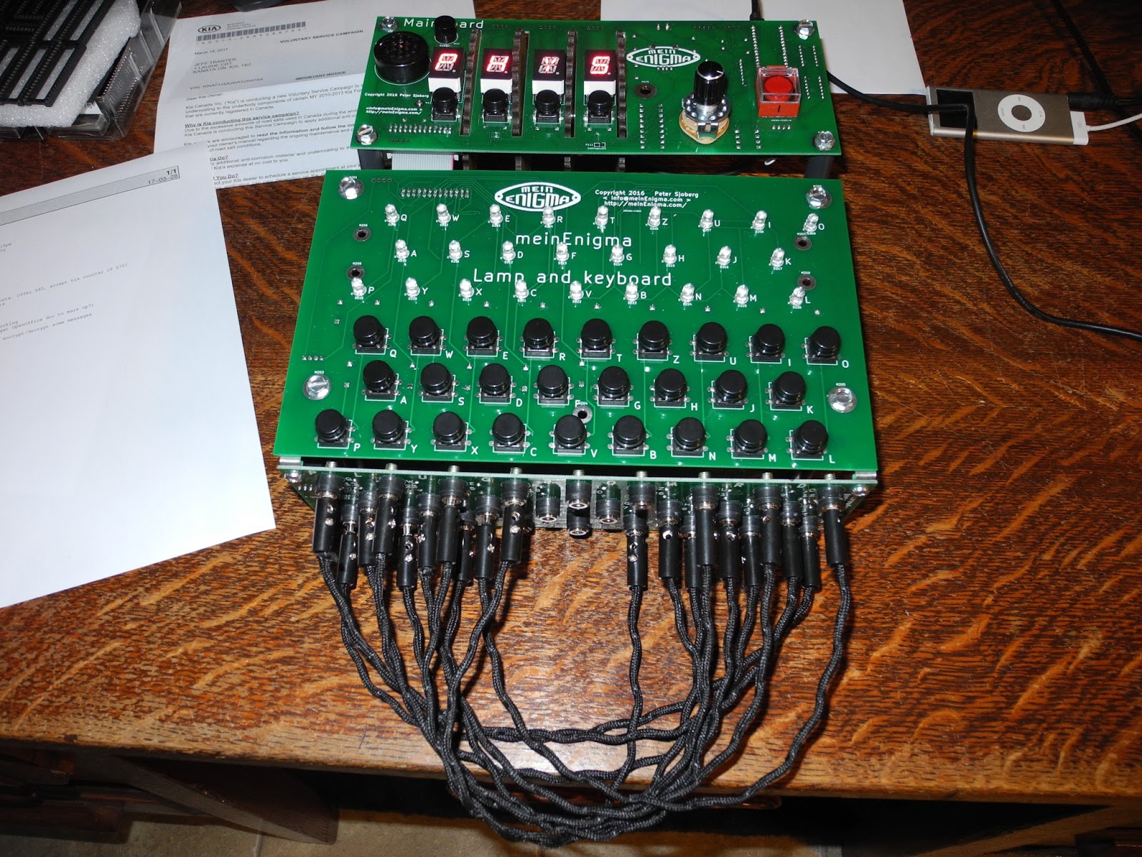Jeff Tranter's Blog The MeinEnigma Enigma Machine Kit Overview