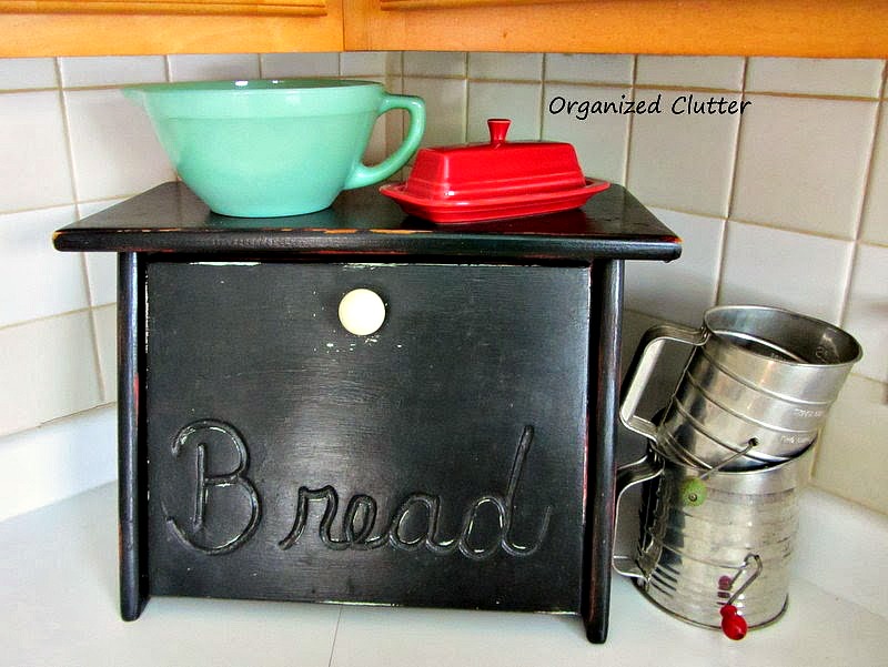 Bread Boxes Upcycled with Paint, Stencils & Chicken Wire Organized