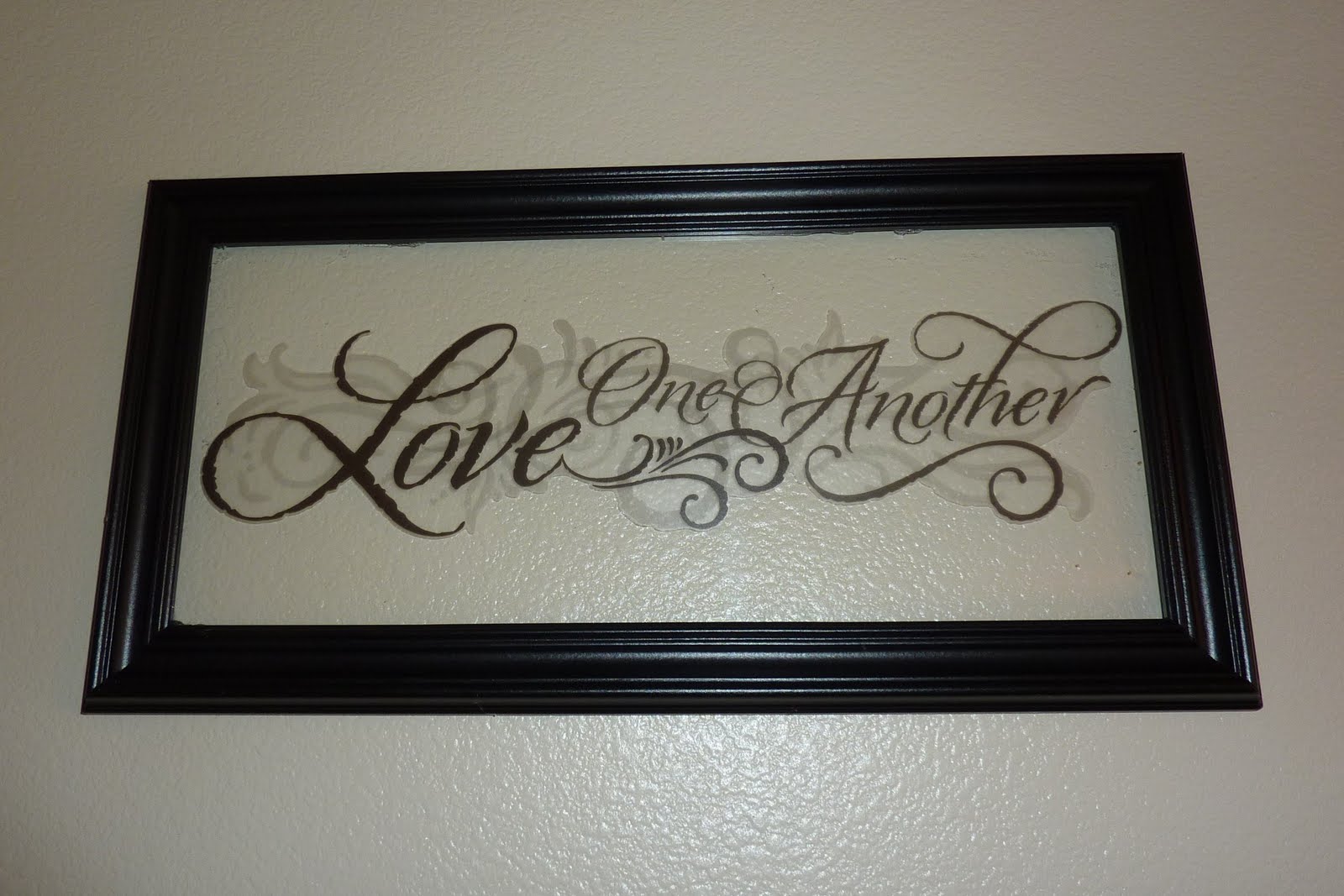 No time to be bored Faux Etched Glass Framed Quote  Tutorial