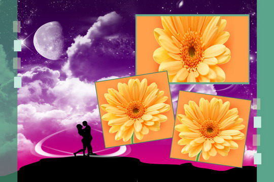 Karizma Photo album template romantic background 