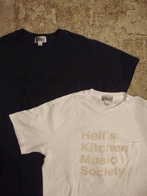 NEPENTHES NY × Engineered Garments × SUNRISE MARKET Crossing Crew T-Shirt with Hell's Kitchen Music Society Print/Tone on Tone SUNRISE MARKET