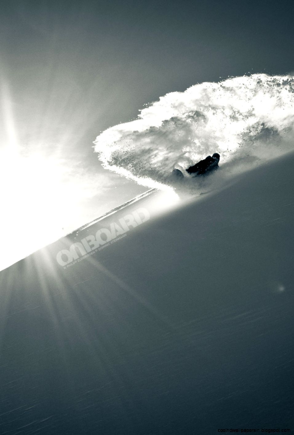 Philipp Zurbriggen Pow Slash  19 Sick Snowboard Wallpapers For