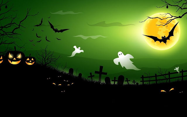 Halloween full moon hd wallpapers images pics for PC mobile