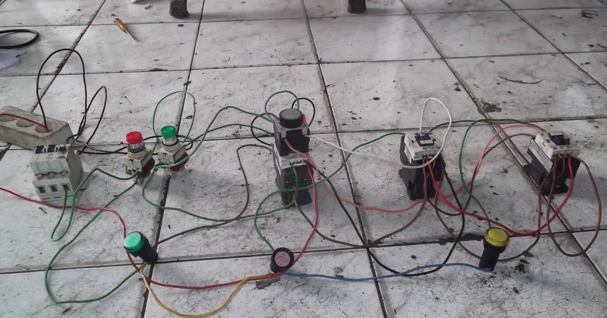 Rangkaian Kontaktor Magnet Star Delta Manual / Rangkaian Kontaktor