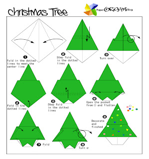 Christmas tree Origami