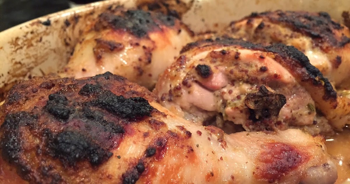 A Girl & Her Food WholeGrain Mustard Baked Chicken {Clean Eats}
