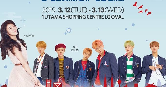 Free Entrance Fan Signing Event Featuring Nct Dream On 12 March And Lee Sung Kyung Ha Ji Won On 13 March