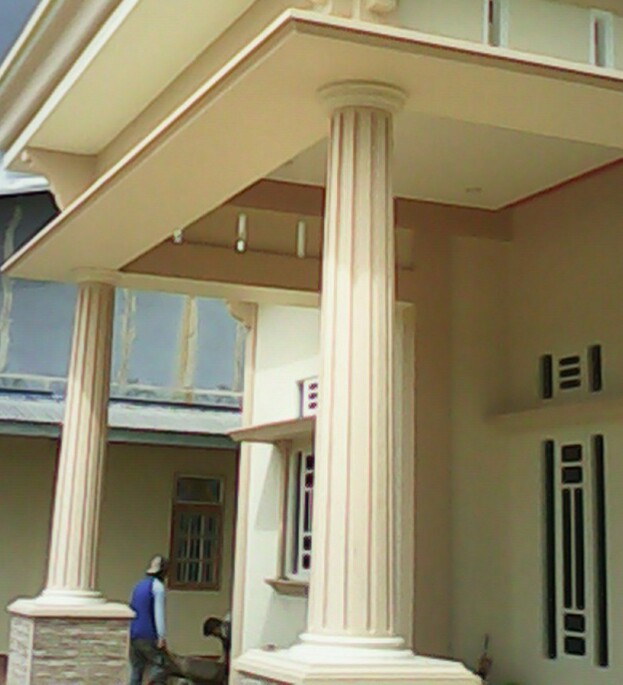 Cara Membuat Tiang Bulat untuk Rumah Motif Alur Anton Bloger