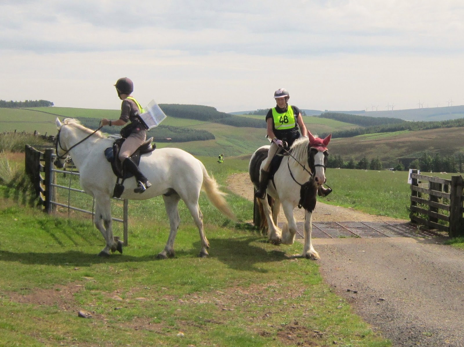 coastrider Lammermuirs Horse Endurance ride, Broom Wagon 30km ride...