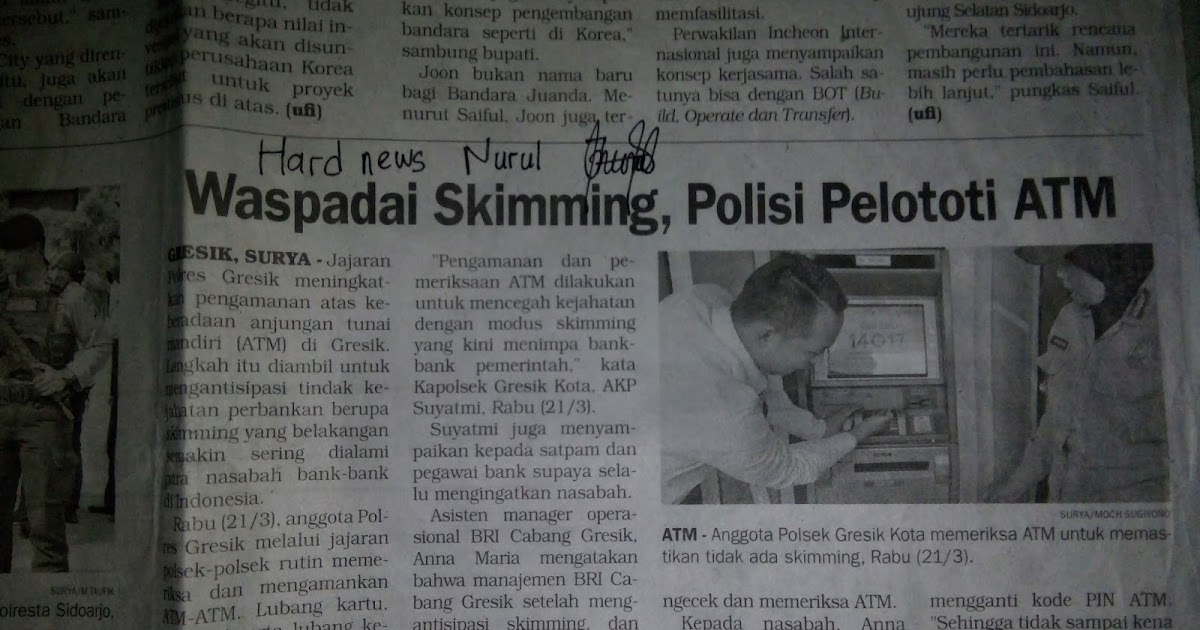 Contoh Hard News Dan Soft News Rasanya