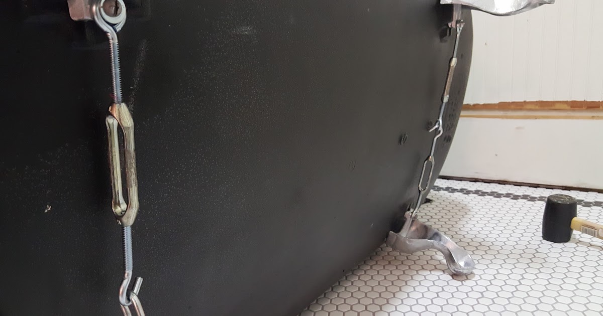 How to secure clawfoot tub feet using turnbuckles