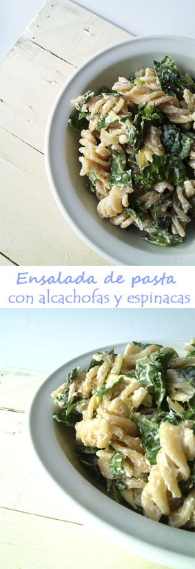 
ensalada De Pasta Con Alcachofas Y Espinacas
