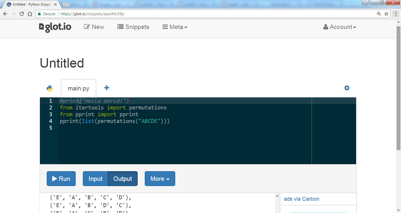 jugad2 Vasudev Ram on software innovation glot.io, an open source