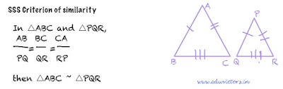 CBSE Class 10 Maths CH6 Triangles (Important Points You must Know) - SSS Criterion
