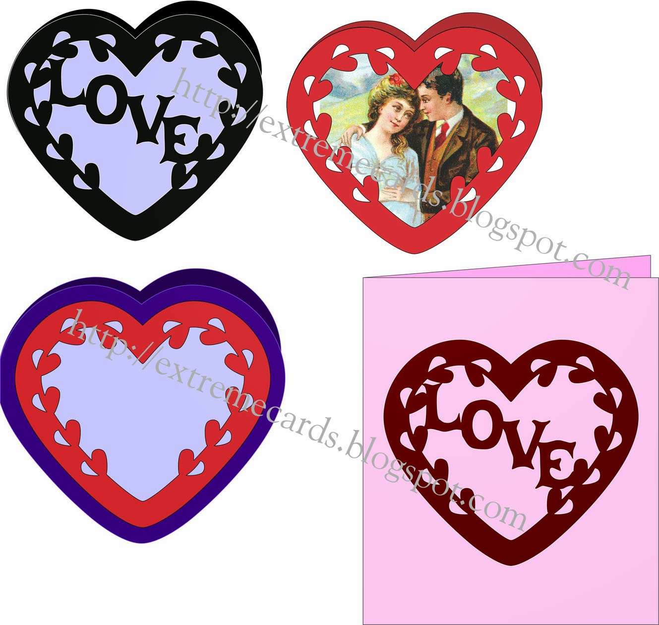 PositiveNegative Heart Frame