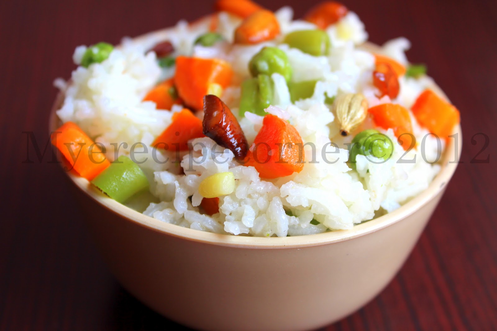 Mye's Kitchen: Vegetable Pulao Recipe