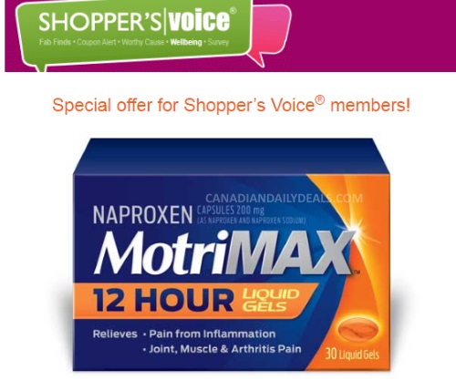 MotriMax Free Sample from Shoppers Voice MotriMax Free Sample from Shoppers Voice