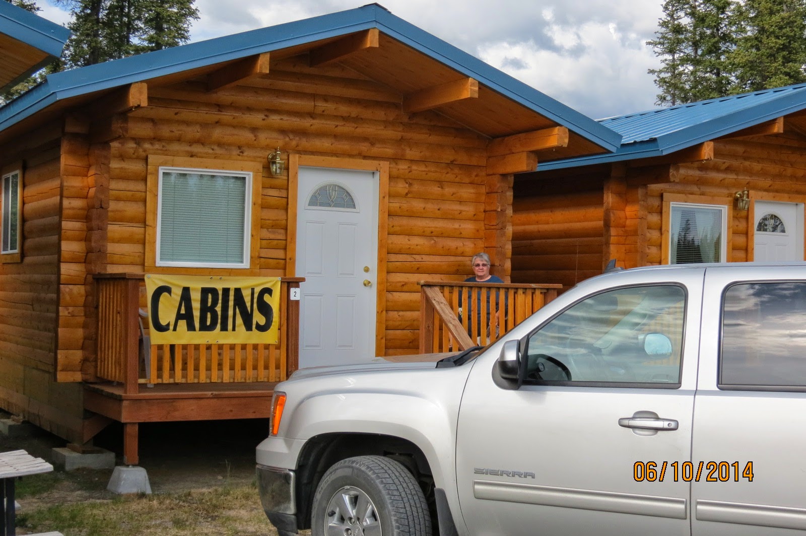 showmetravelers June 10, 2014 Whitehorse, Yukon to Tok, Alaska (Cabin