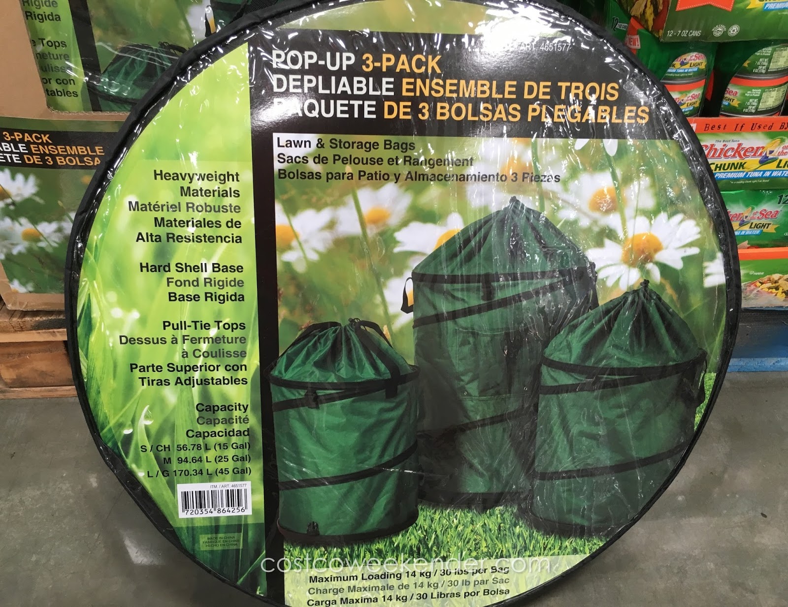 Stylecraft Collapsible PopUp Lawn and Storage Bags (3 pack) Costco