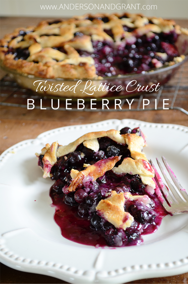 Slice of blueberry pie