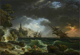 A Shipwreck in Stormy Seas by Claude-Joseph Vernet, 1773