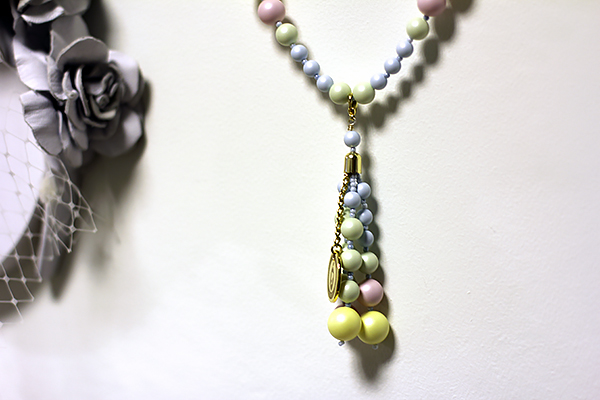 pastel colored necklace