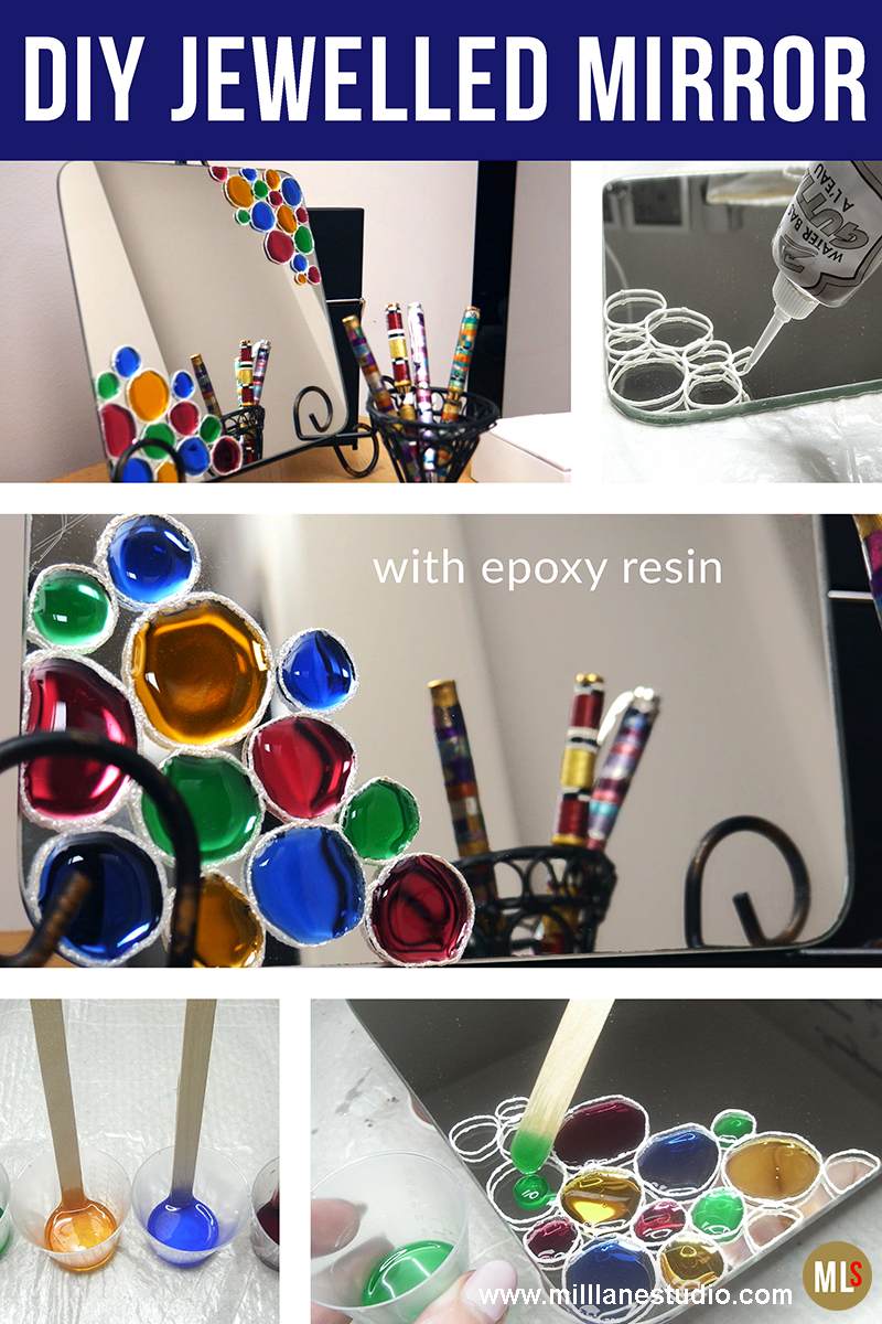 Mill Lane Studio DIY Resin Jewelled Mirror