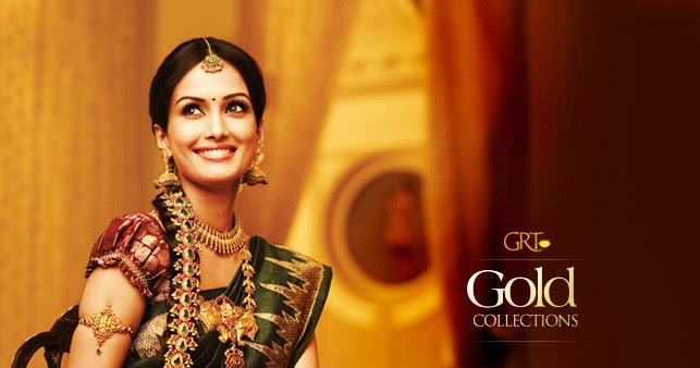Gold and Diamond jewellery designs: Grt bridal gold collection