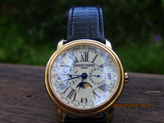 Frederique Constant Geneve Classic Business Timer Fc 270em4p5 Sold Jam Watch