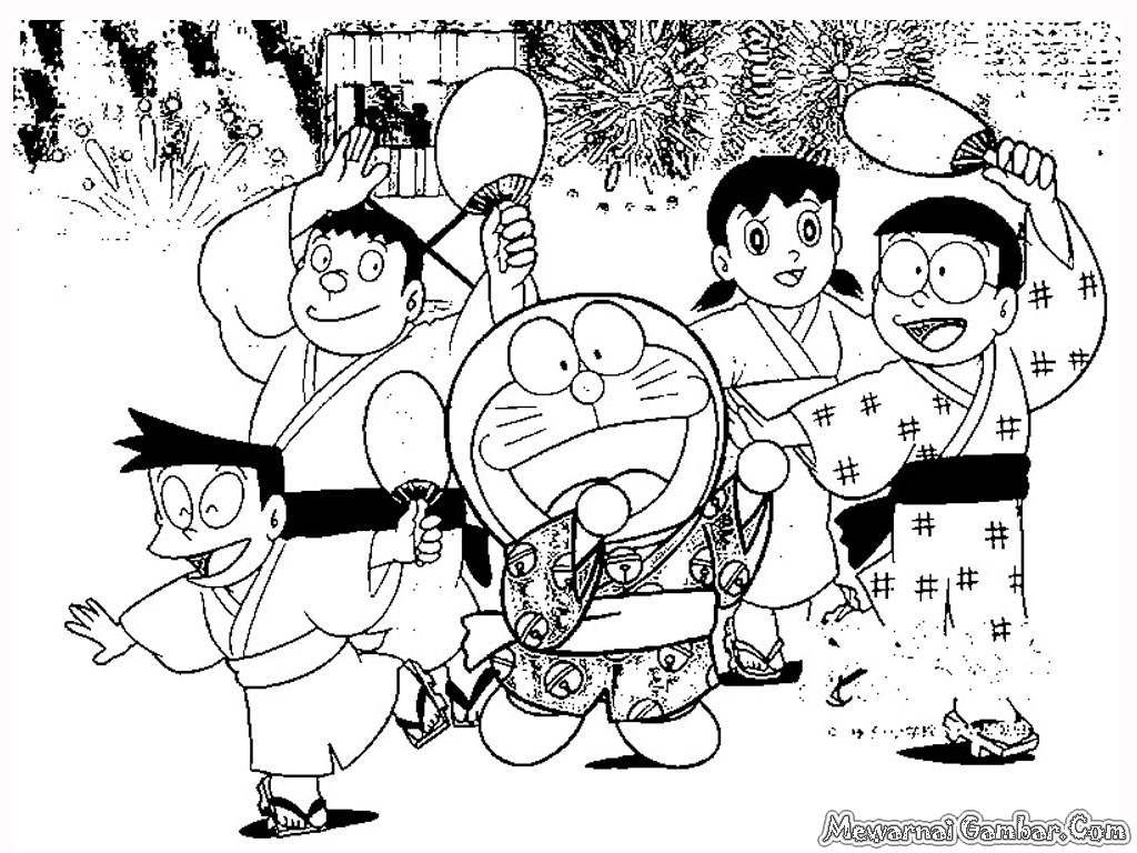 Gambar Kartun Doraemon Keren Hitam Putih Kata Kata Bijak