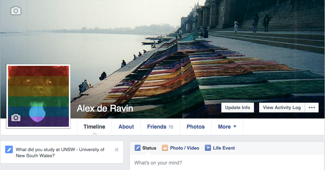 Alex on FaceBook