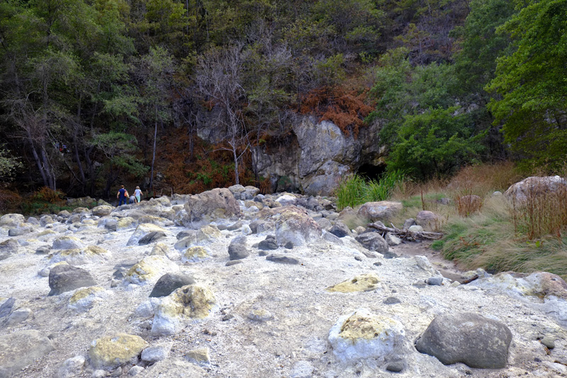 Cascata della Diosilla, greto del torrente