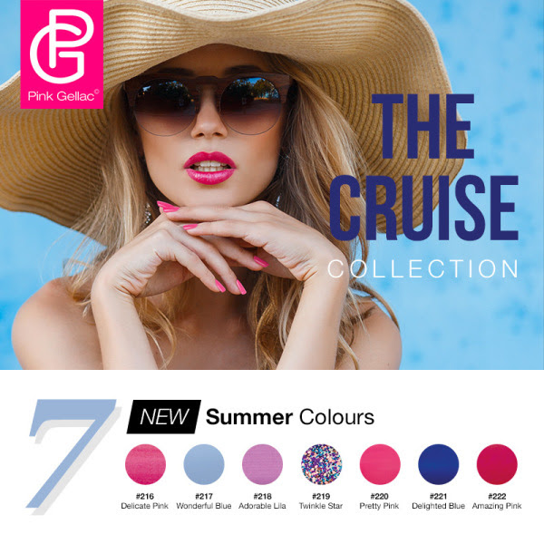 The Cruise Pink Gellac colección verano esmaltes permanentes