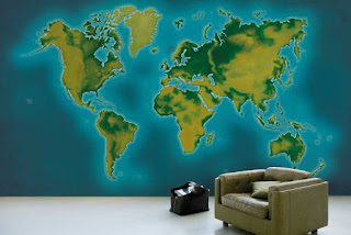 World Map Wallpaper For Walls